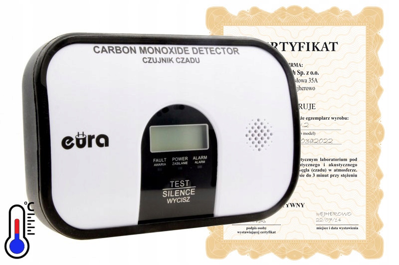 Senzor oxidu uhoľnatého (oxidu uhoľnatého) EURA CD-45A2 v.5